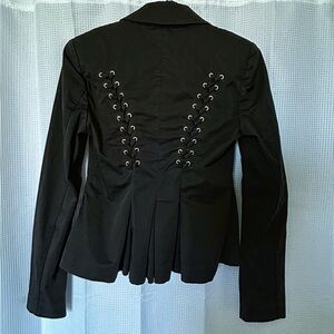 Victoria’s Secret – Black Corset Lace-Up Back – Fitted Jacket